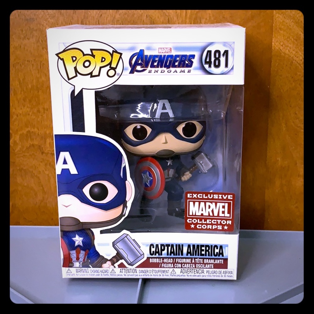 FUNKO POP! Captain America exclusive endgame bobbl